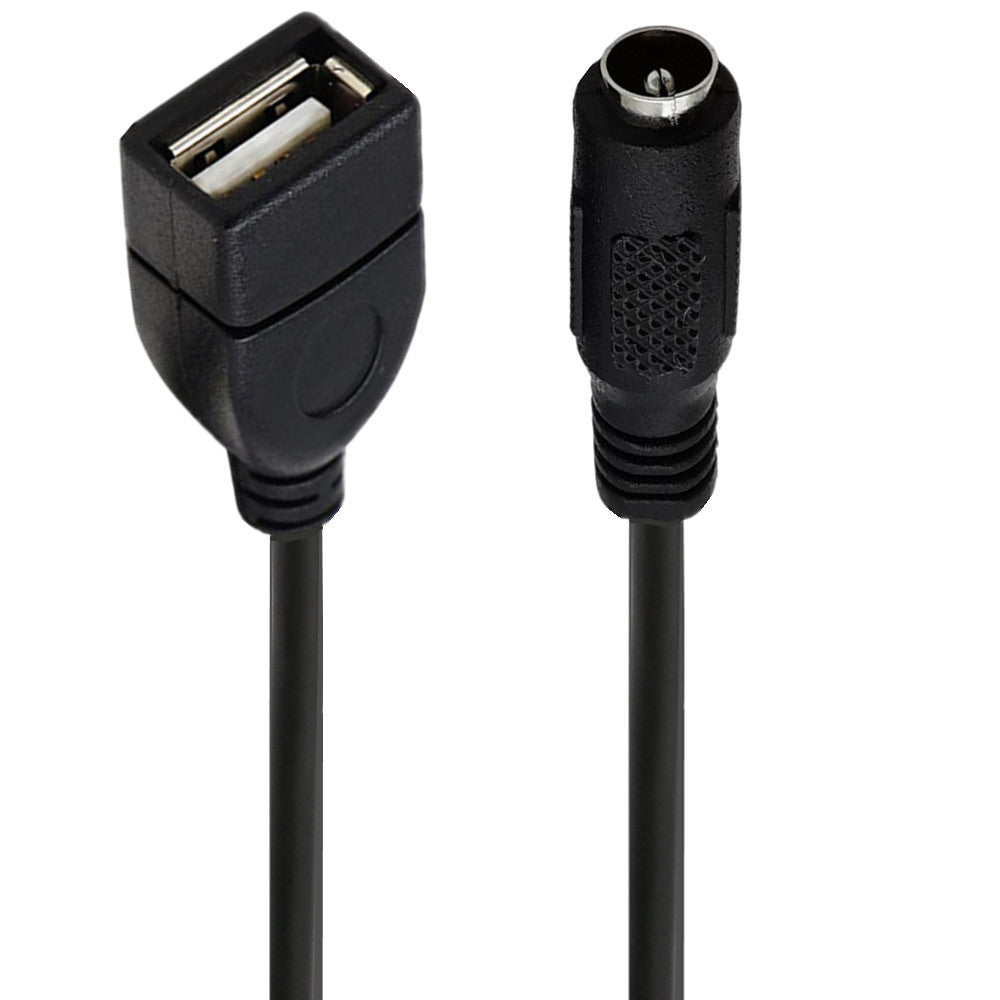 USB 2.0 A Female to 5.5*2.1mm DC Power Charging Connector Extension Cable 5V