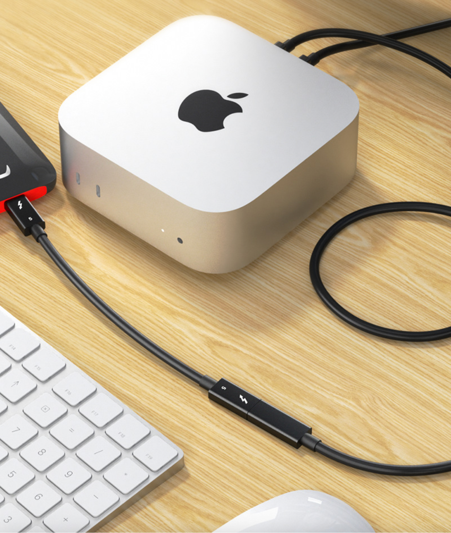 Thunderbolt 5 Extension Cable Male to Female 80Gbps High-Speed PD 240W Type-C Coaxial Full-Function Docking Support