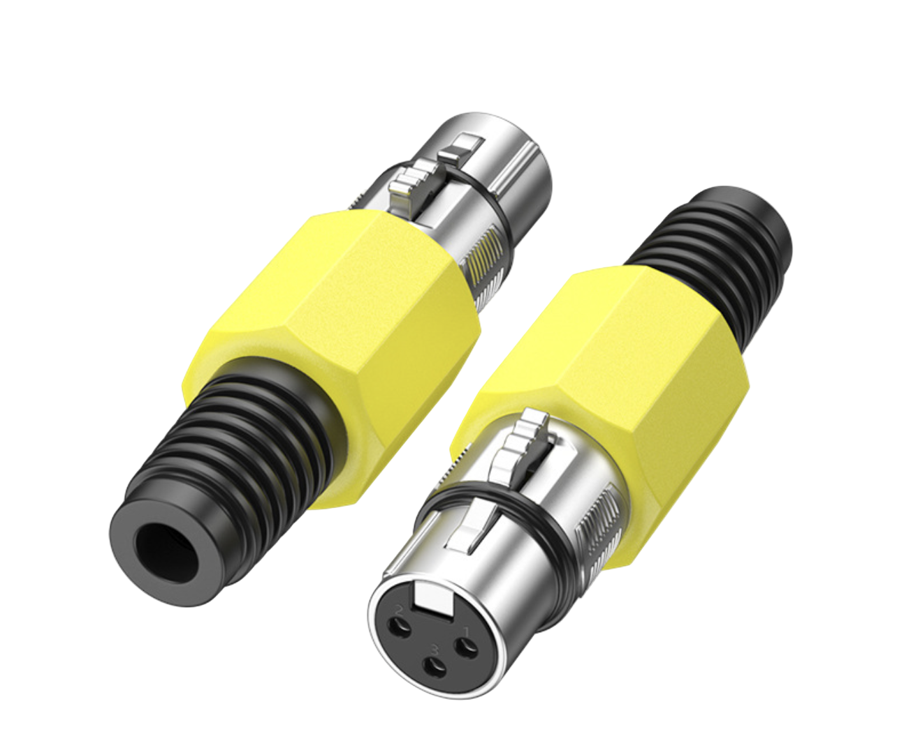 XLR 3-Pin Female Microphone Connector – Metal Solder-Termination Audio Socket