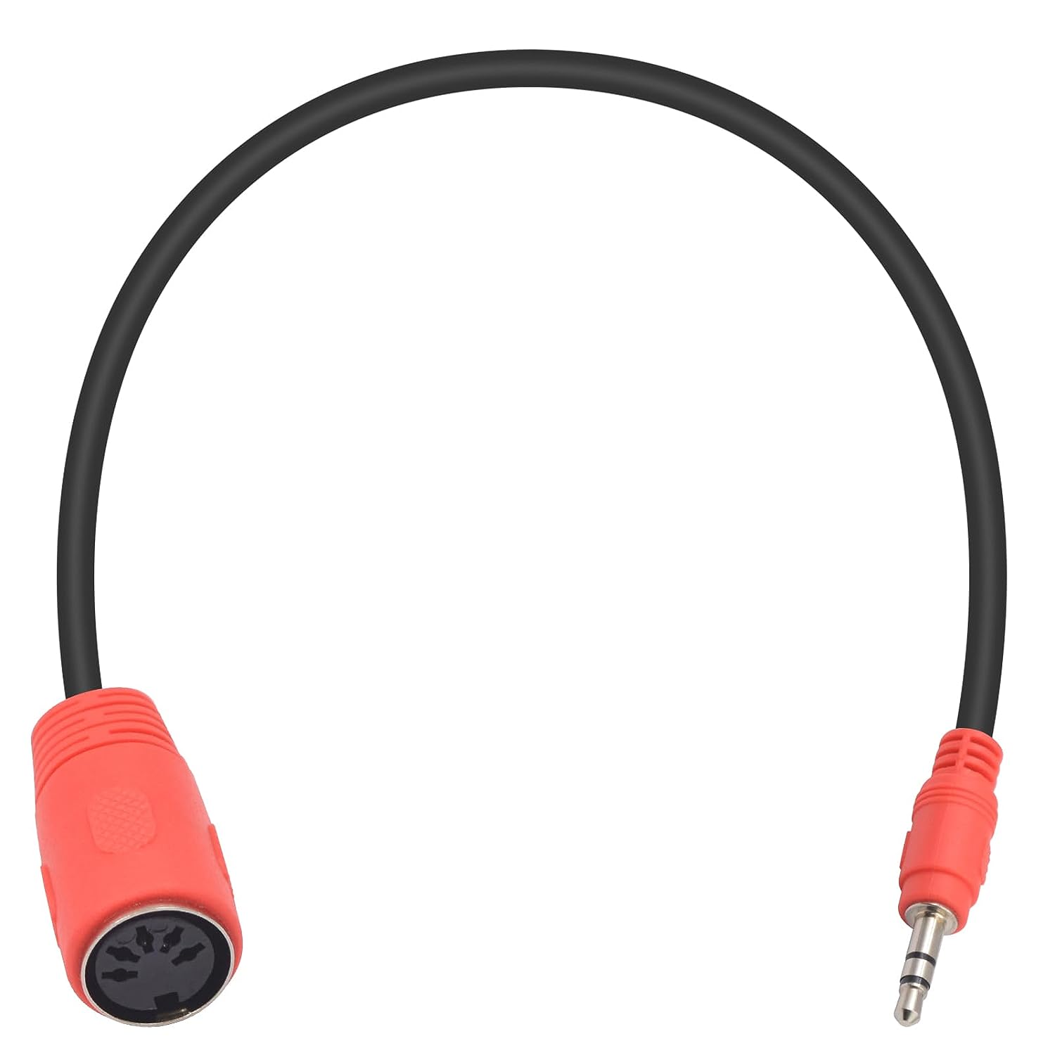 3.5mm TRS Male to 5Pin Din Female Audio Midi Cable 0.5m