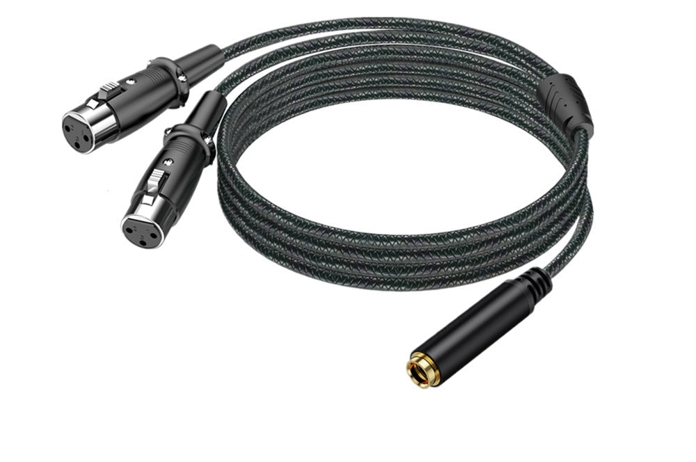 6.35mm TRS female to dual XLR female cable available in 0.5m, 1.8m and 3m