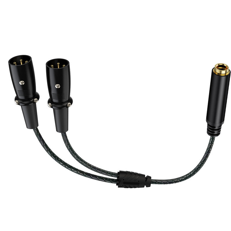 6.35mm TRS female to dual XLR male cable available in 0.5m, 1.8m and 3m