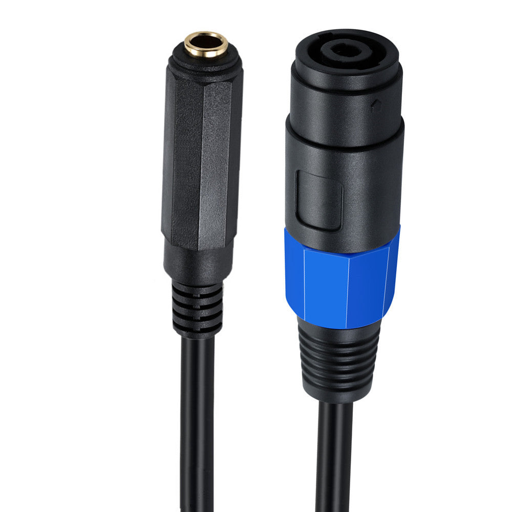 6.35mm 1/4 TS female to speaker cable adapter 0.5m