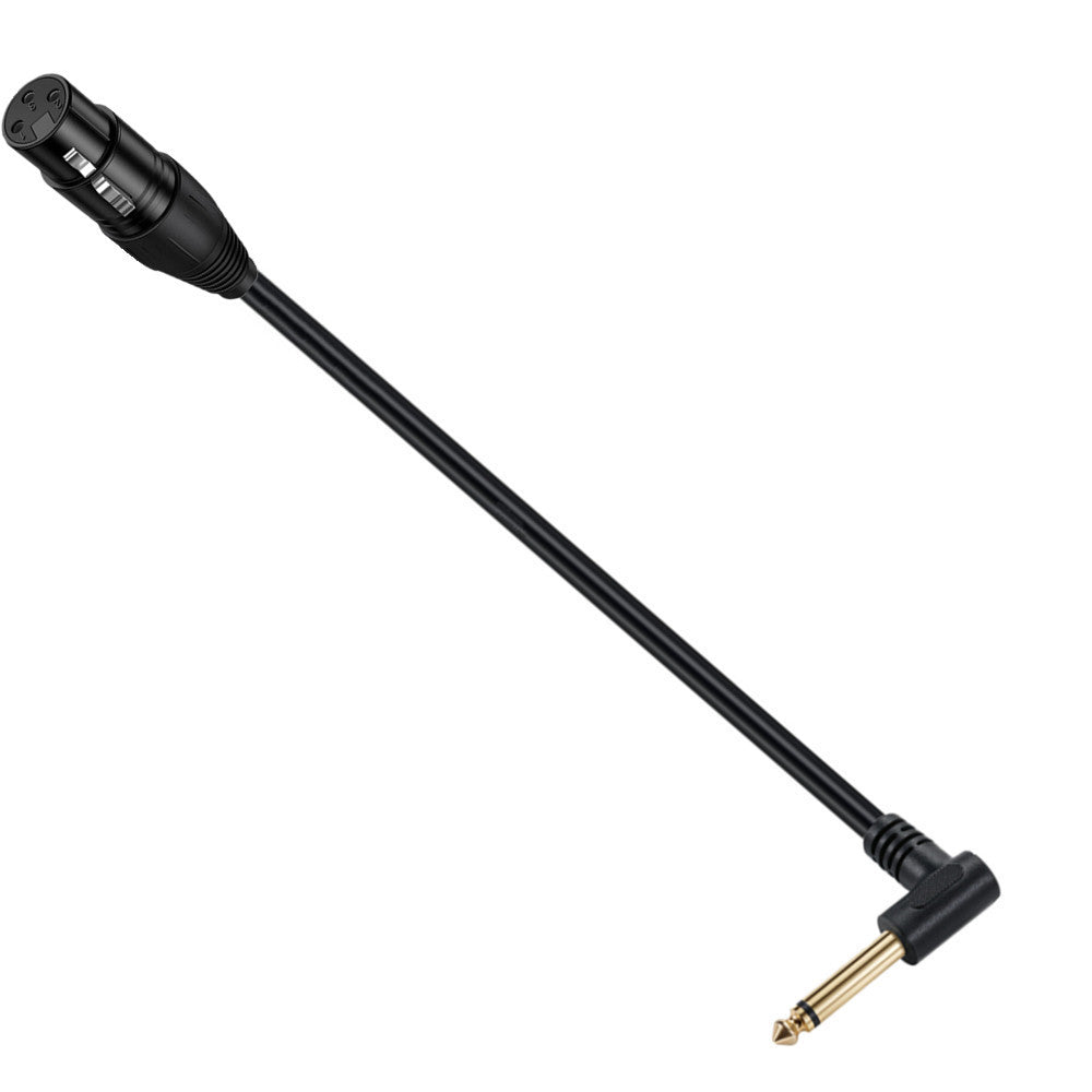 Professional 6.35mm mono jack to XLR female audio cable
