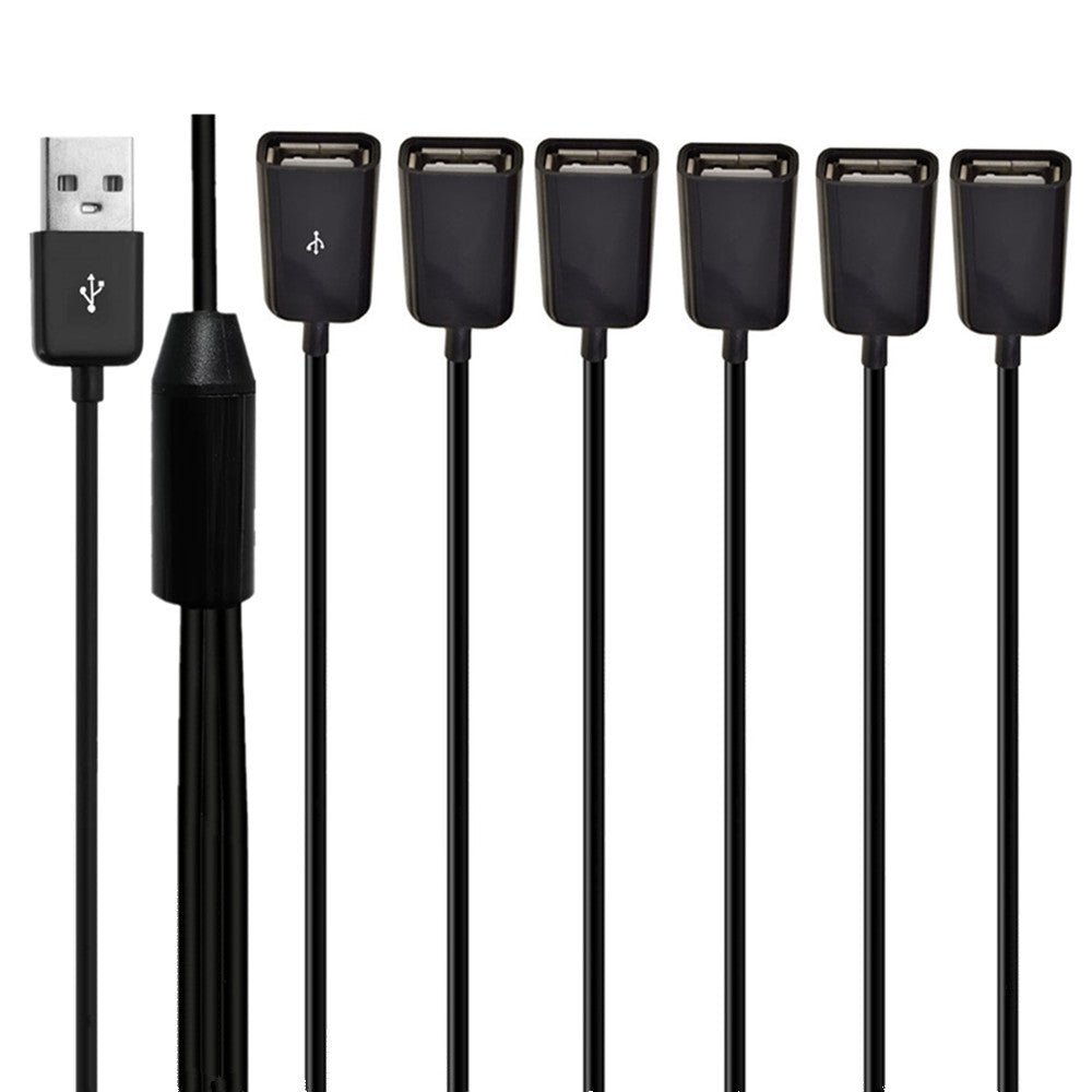6 port USB 2.0 charging and data splitter