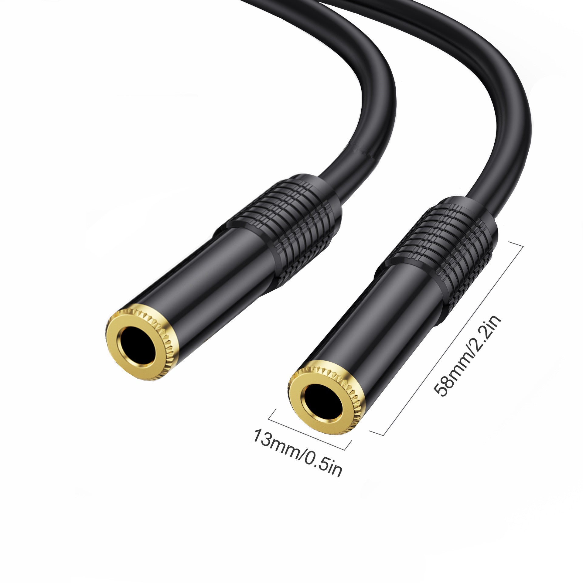 1/4 inch audio extension coupler for guitar and amplifier