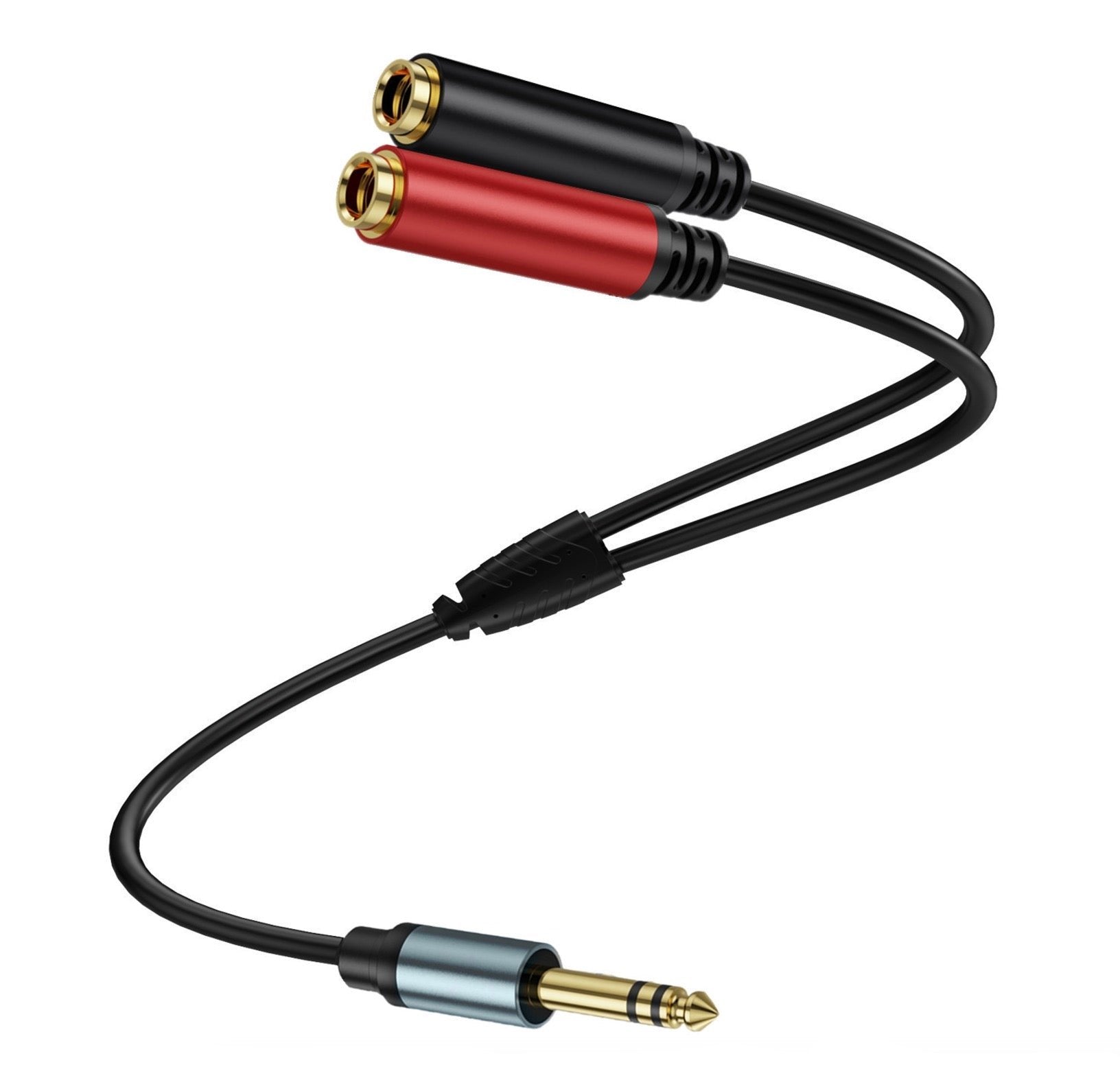 1/4 inch TRS stereo splitter audio cable
