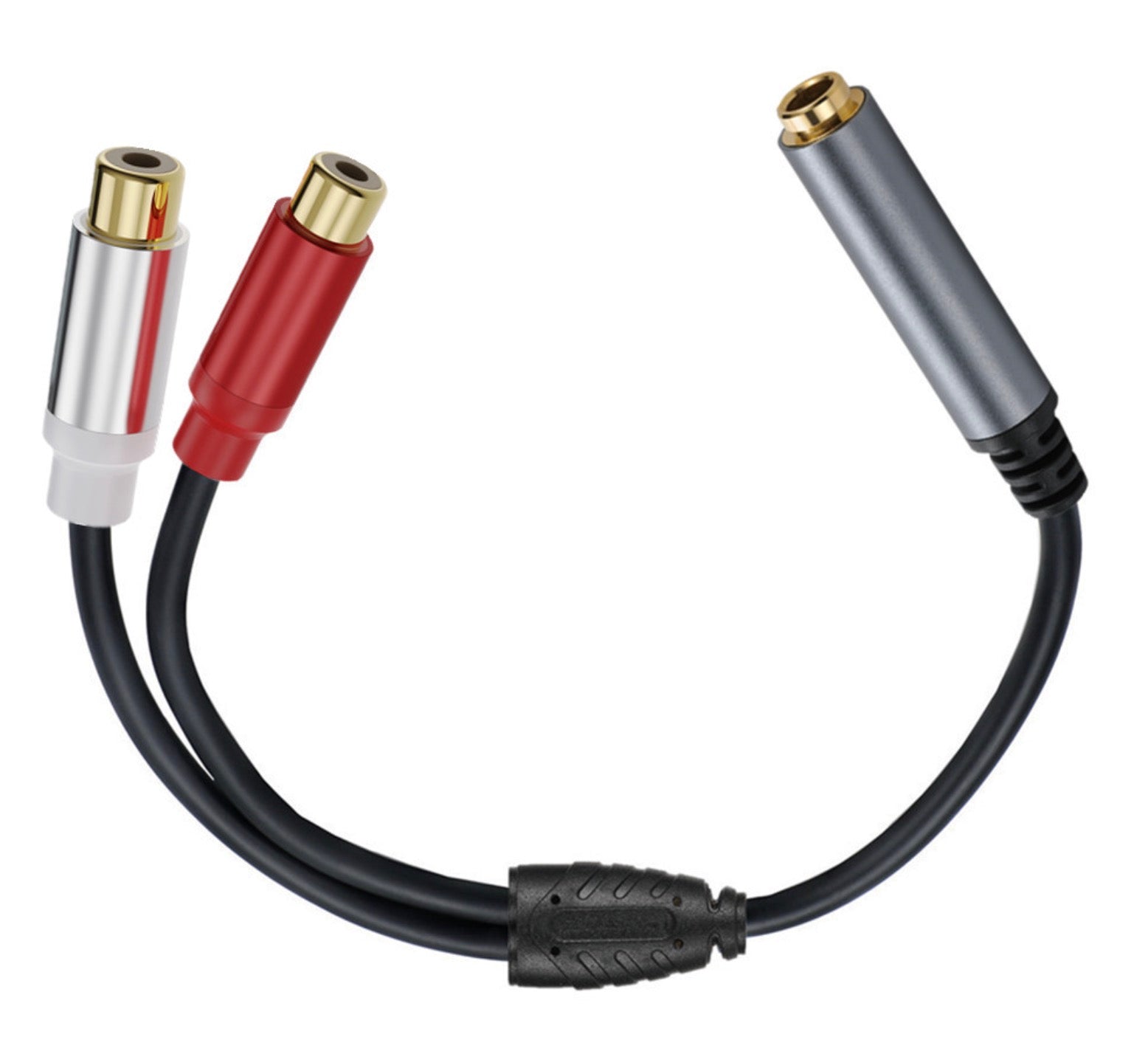 1/4 inch jack to RCA female audio adapter