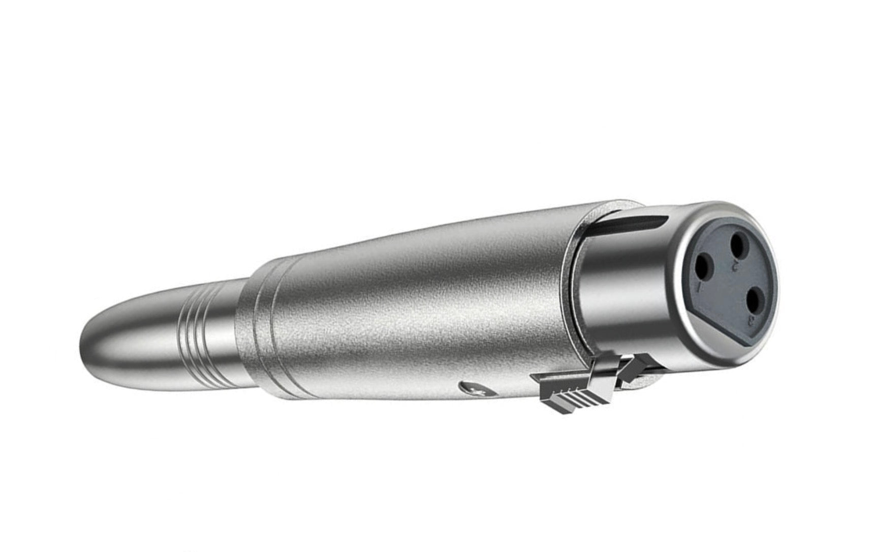 6.35mm TRS female to XLR female 3-pin metal audio adapter for studio and live sound use
