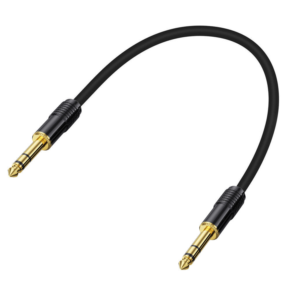Balanced 6.35mm stereo audio interconnect lead