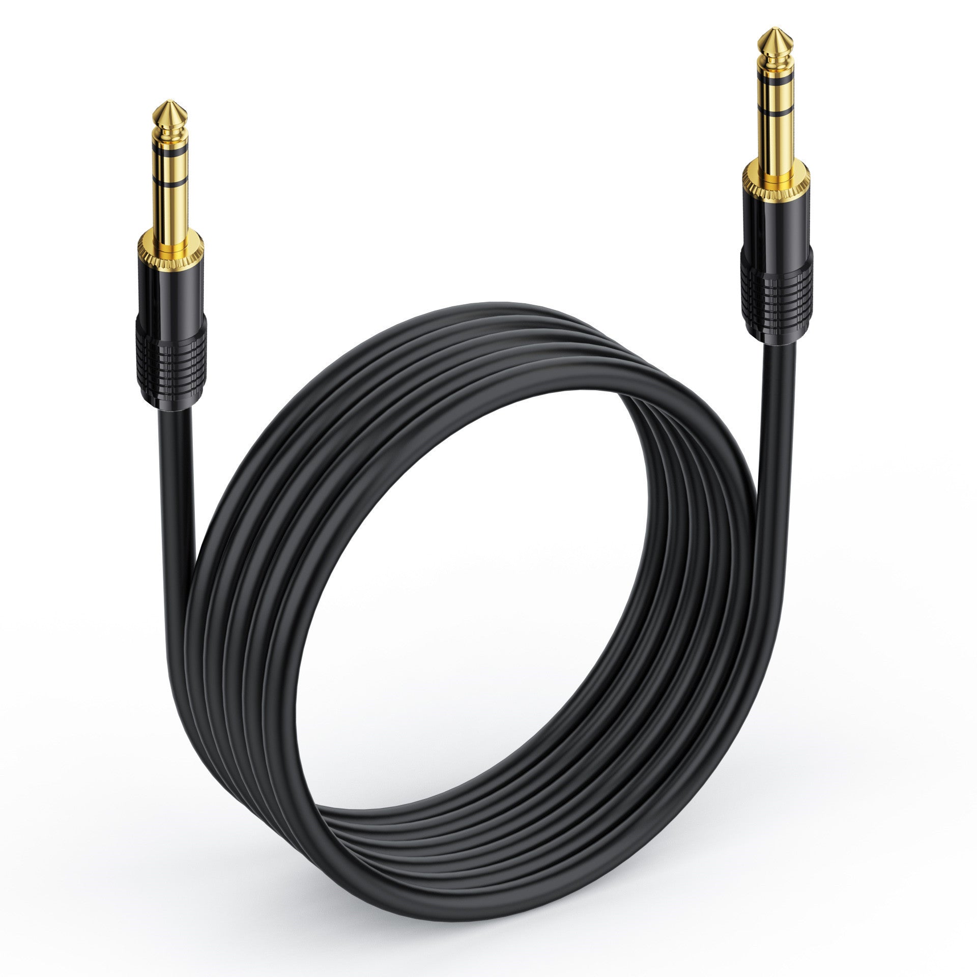 6.35mm stereo jack cable close up