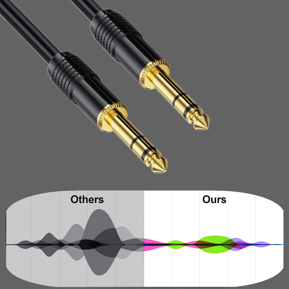 1/4 inch TRS stereo jack audio cable