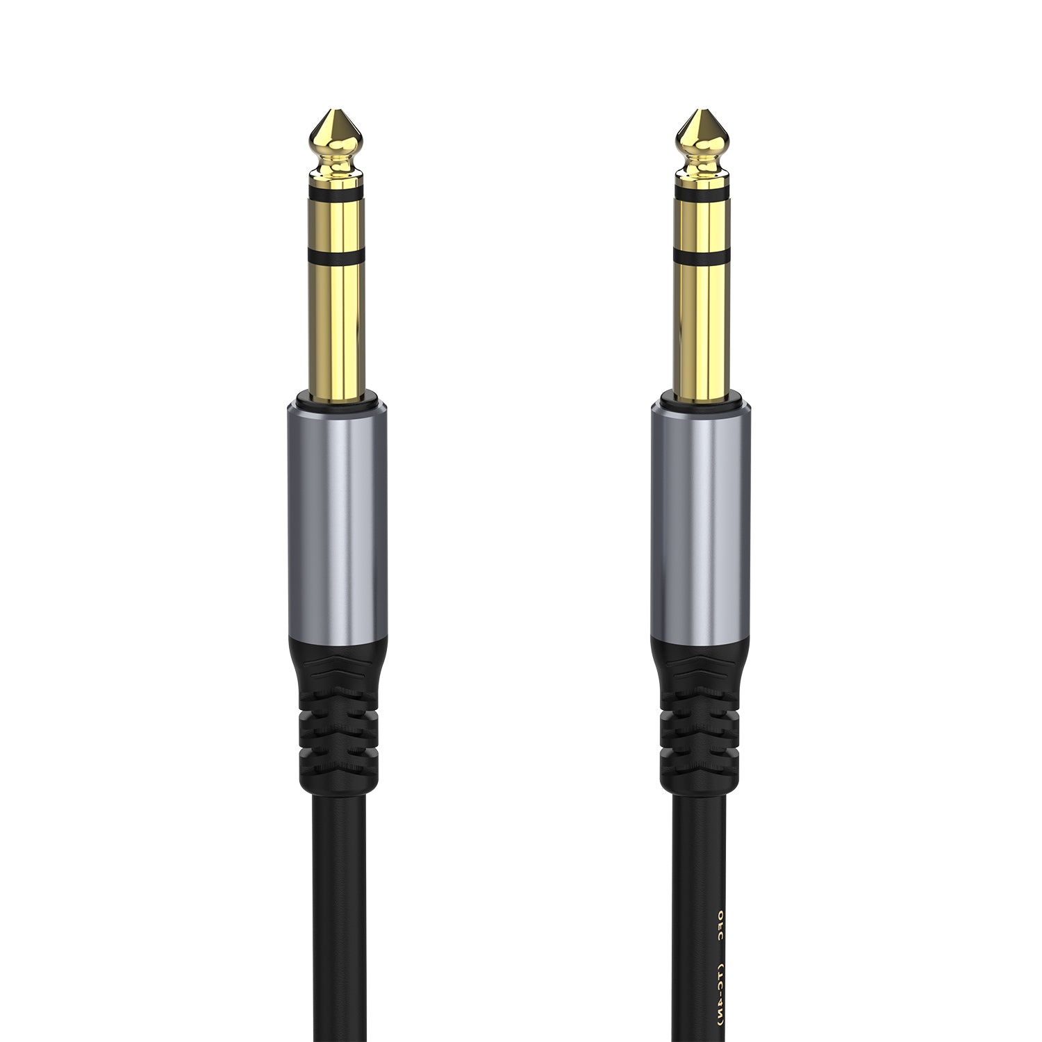 6.35mm 1/4 inch balanced TRS stereo male to male audio cable for studio and professional audio equipment