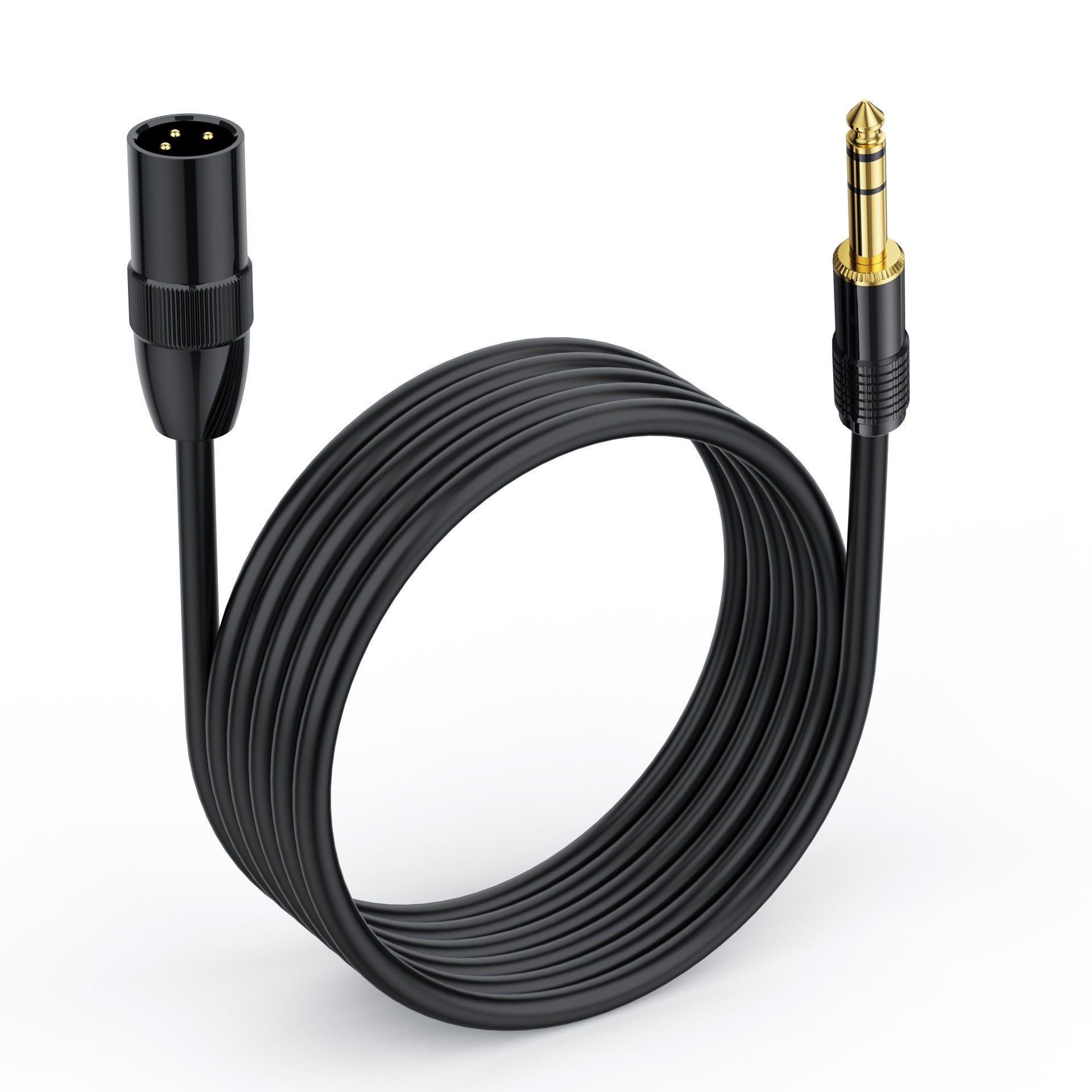 6.35mm Jack to XLR Speaker Cable, 1/4" TRS Stereo Male to XLR 3Pin Male Balanced Interconnect Stereo Audio Cable