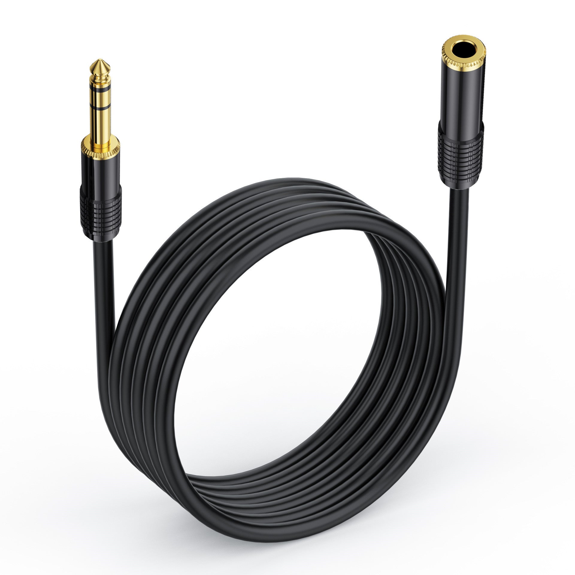 6.35mm 1/4 inch TRS Stereo Male to Female Balanced Audio Extension Cable