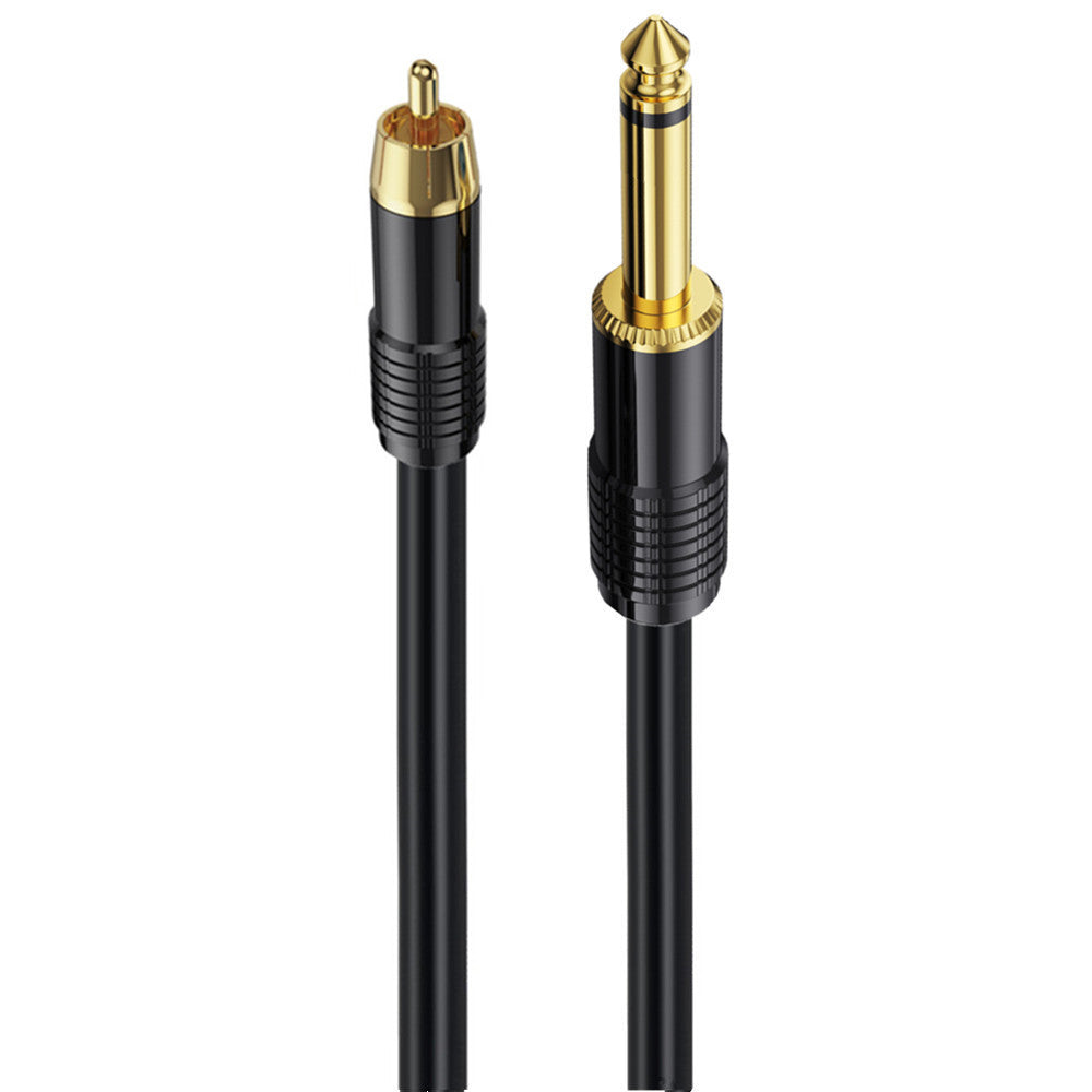 RCA to 1/4" Audio Cable, 6.35mm TS Mono Male to RCA Male Patch Cord