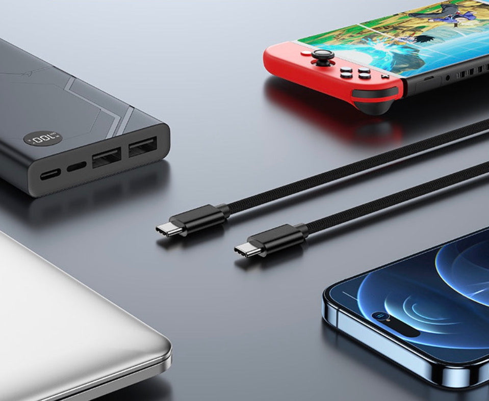 60W USB-C PD charging cable for phones and laptops