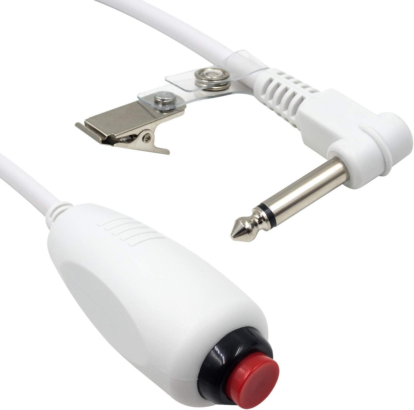 6.35mm 1/4" Phone Plug Cable with Bed Sheet Clip for Nurse Station 3m