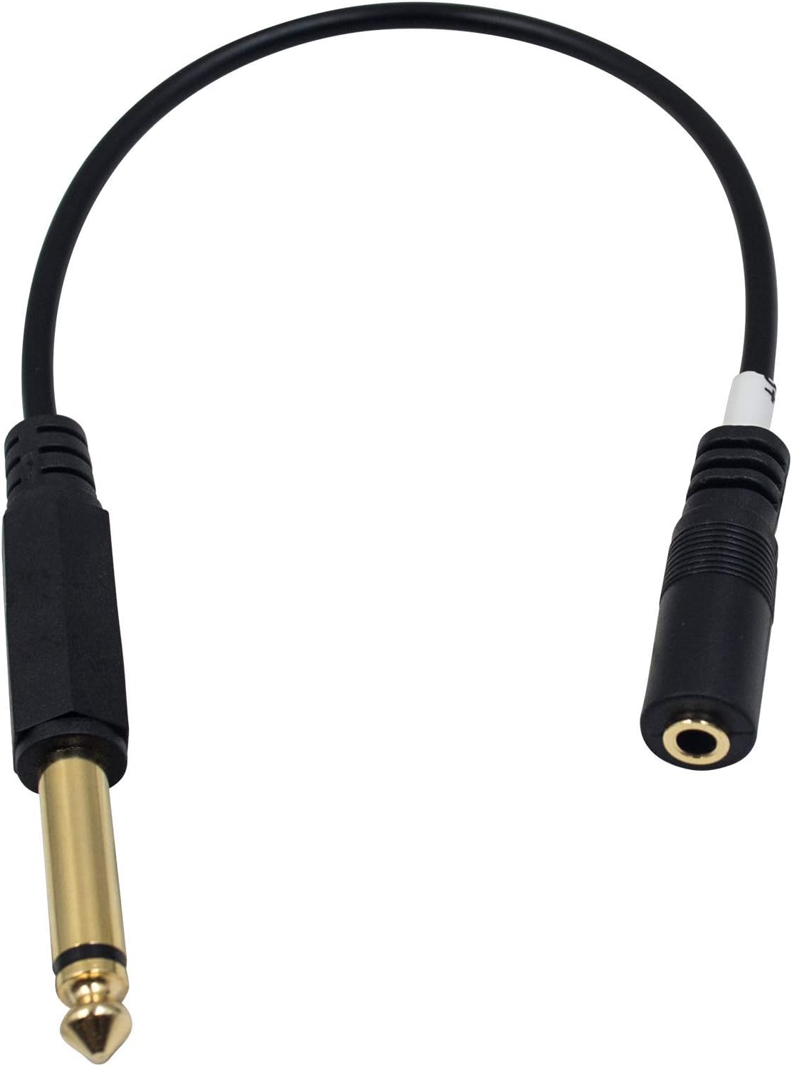 6.35mm 1/4 Inch Male to 3.5mm 1/8 Inch Female TS Mono Audio Jack Aux Extension Cable