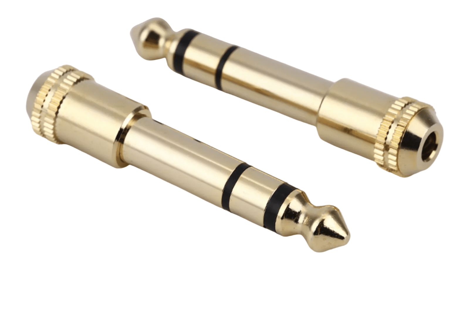 6.35mm to 3.5mm audio adapter gold plated aluminium 