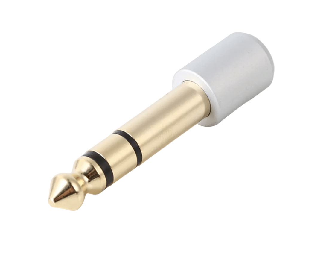 6.35mm to 3.5mm audio adapter gold-plated connector