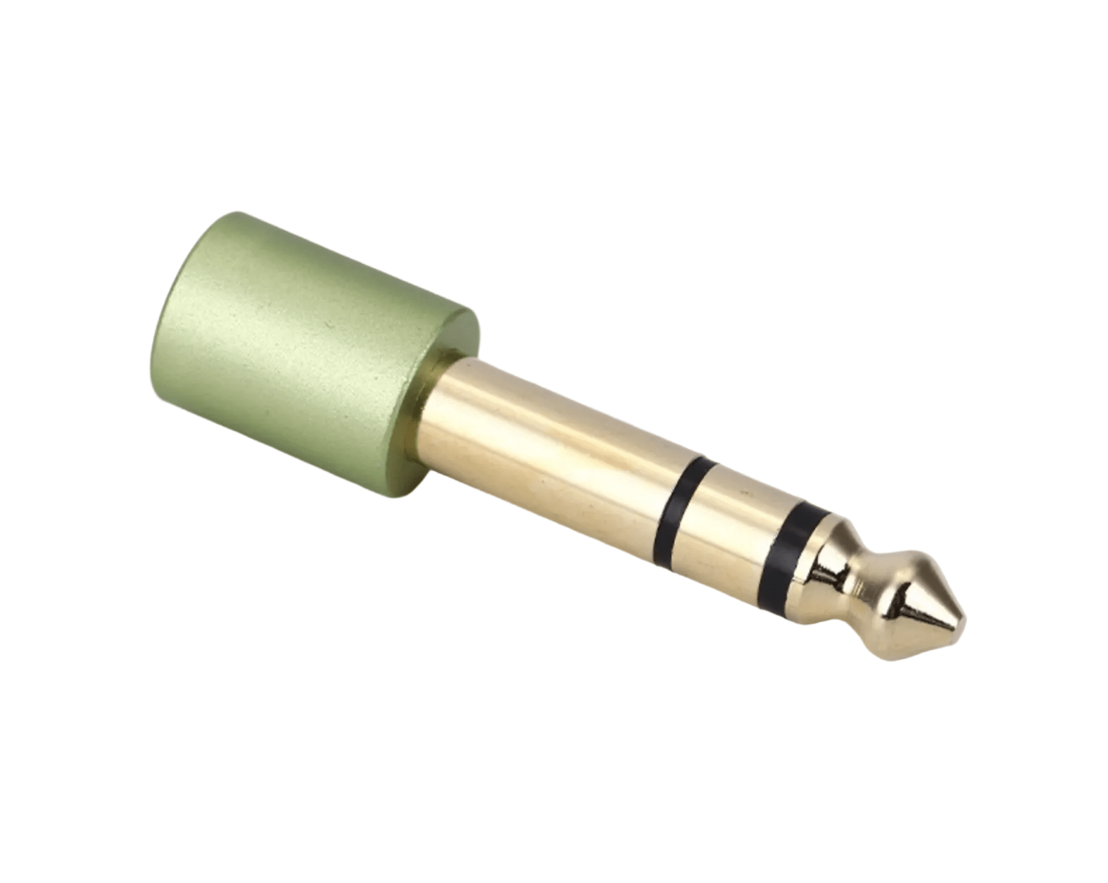 6.35mm to 3.5mm Stereo Audio Adapter | 1/4” Male to 3.5mm Female Headphone Jack (Green)