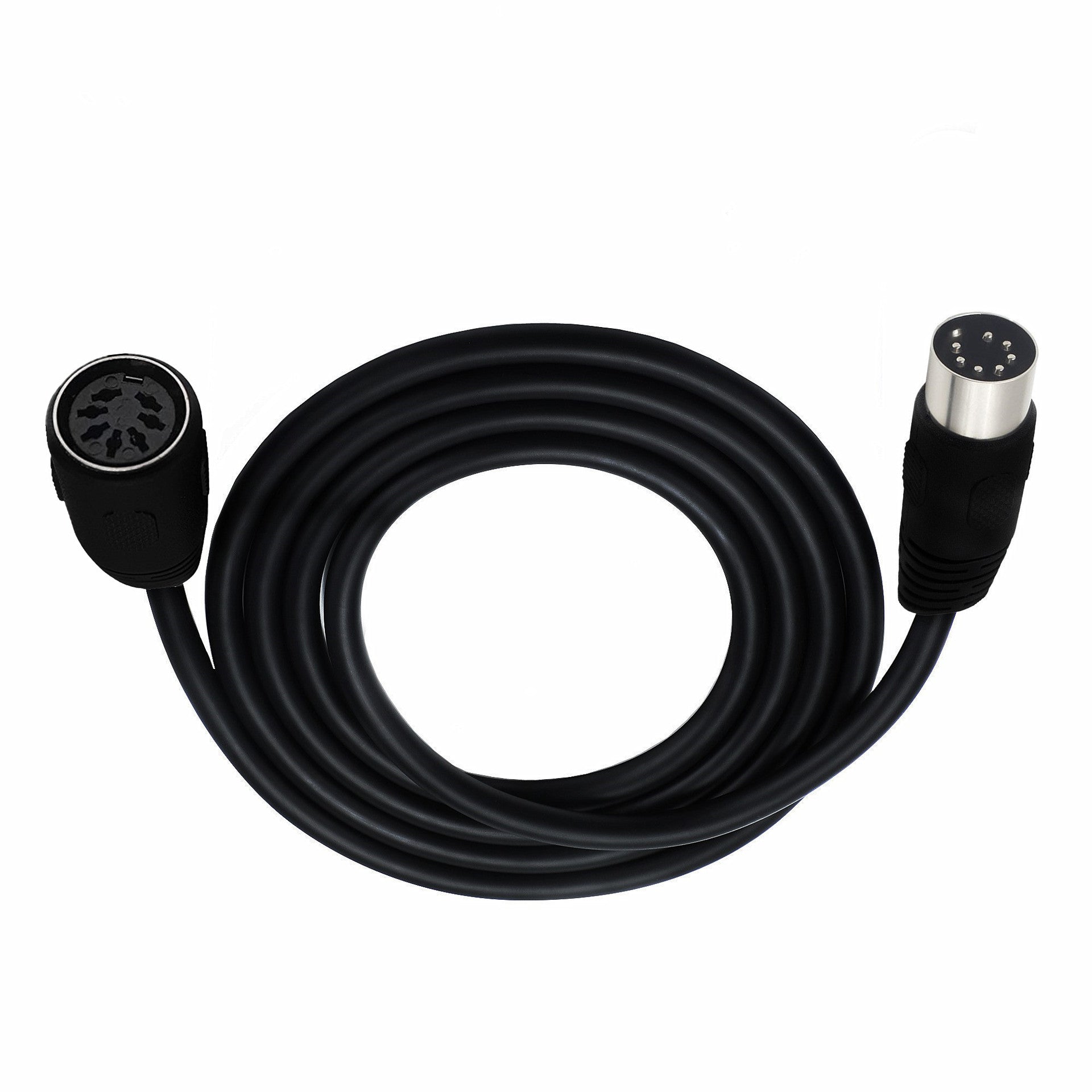 coiled 7 pin DIN extension cable