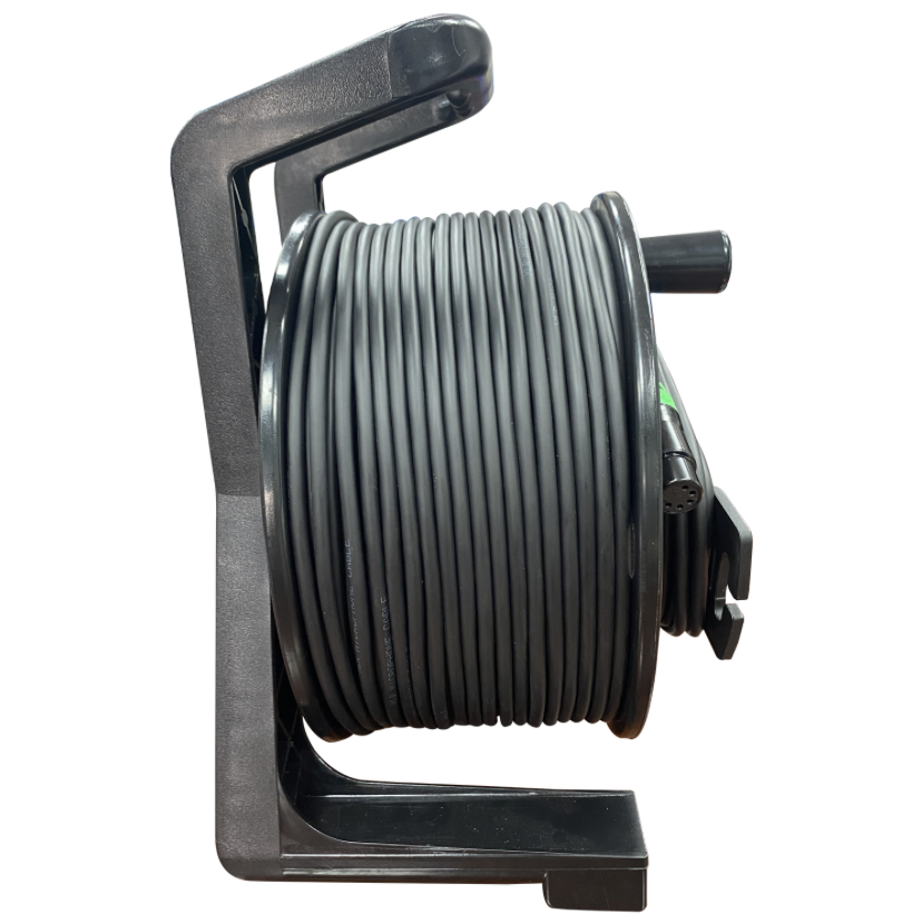 Digital Audio XLR Microphone Cable Reel — 3-Pin XLR Female to 5-Pin XLR Male
