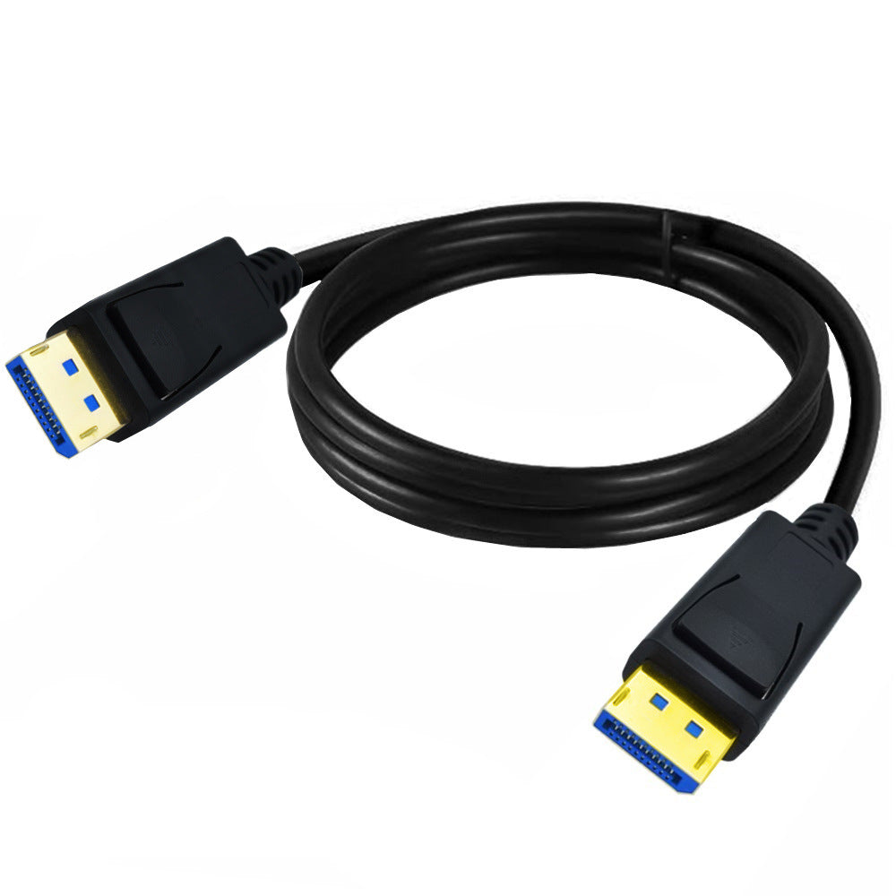 Gold-plated DisplayPort male to male video lead