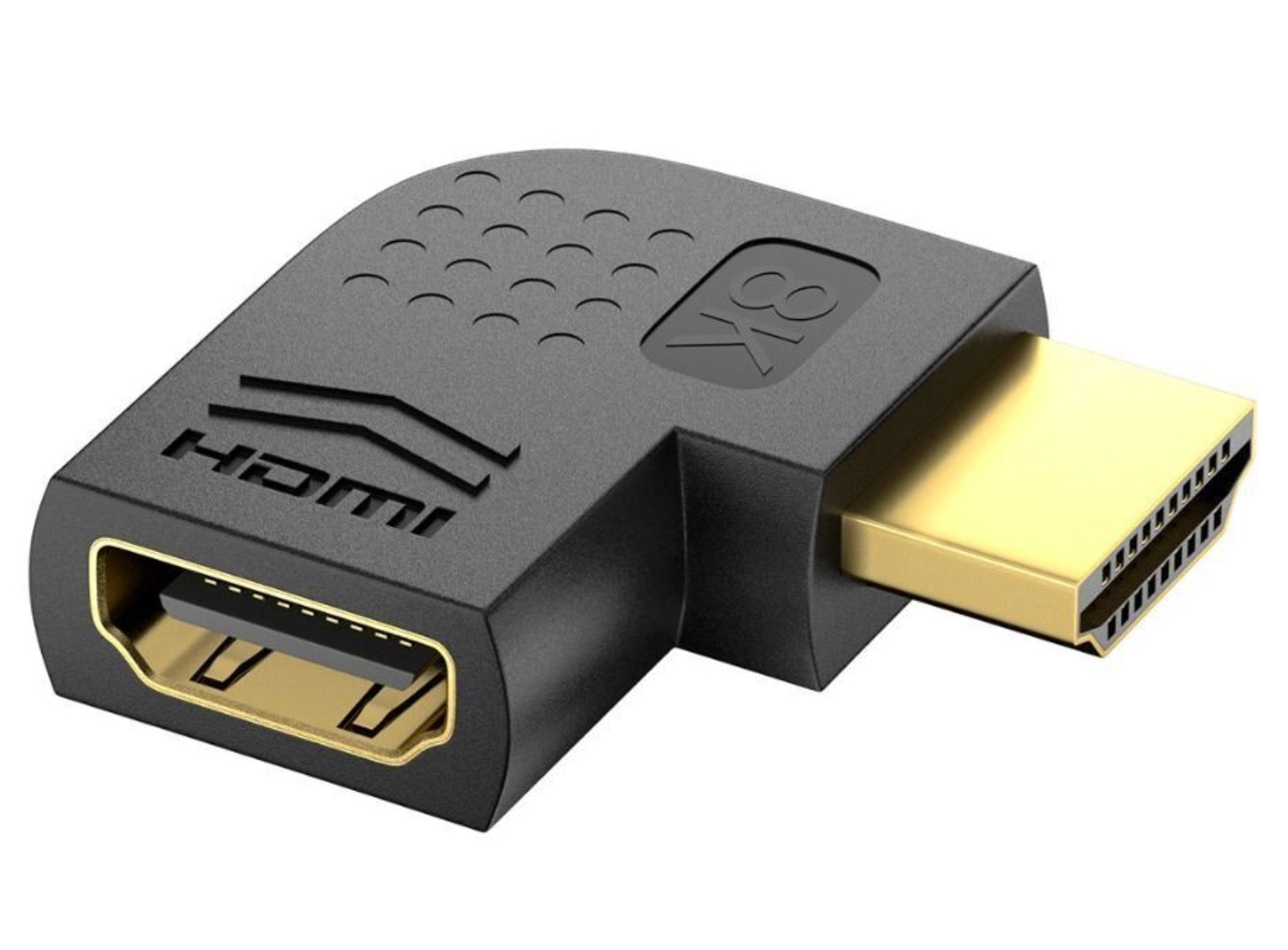 8K HDMI right angle adapter HDMI male to female 90 degree connector