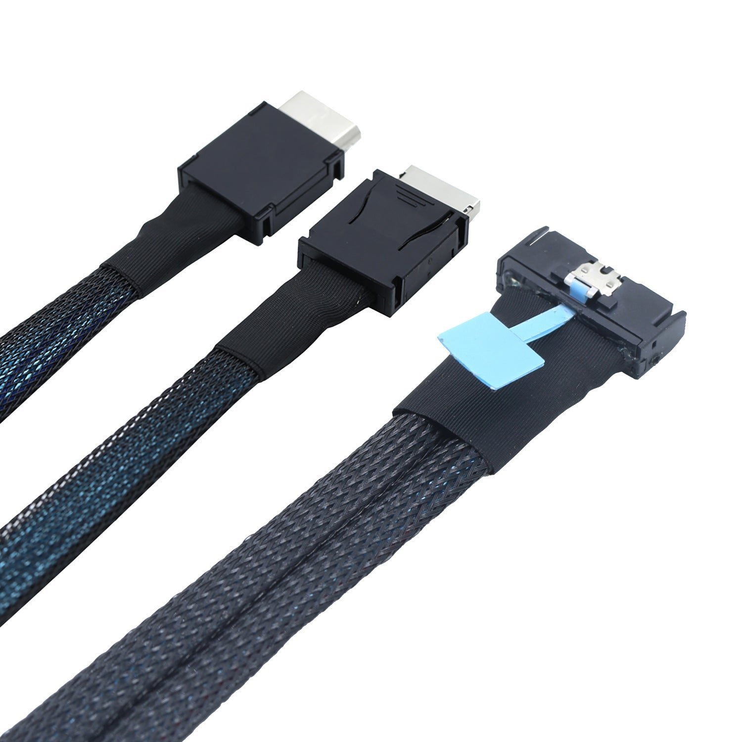 Gen5 MCIO 8X 8I 74P to Dual Oculink PCI Express 5.0 SFF-8611 4I Server High Speed Data Transfer Cable