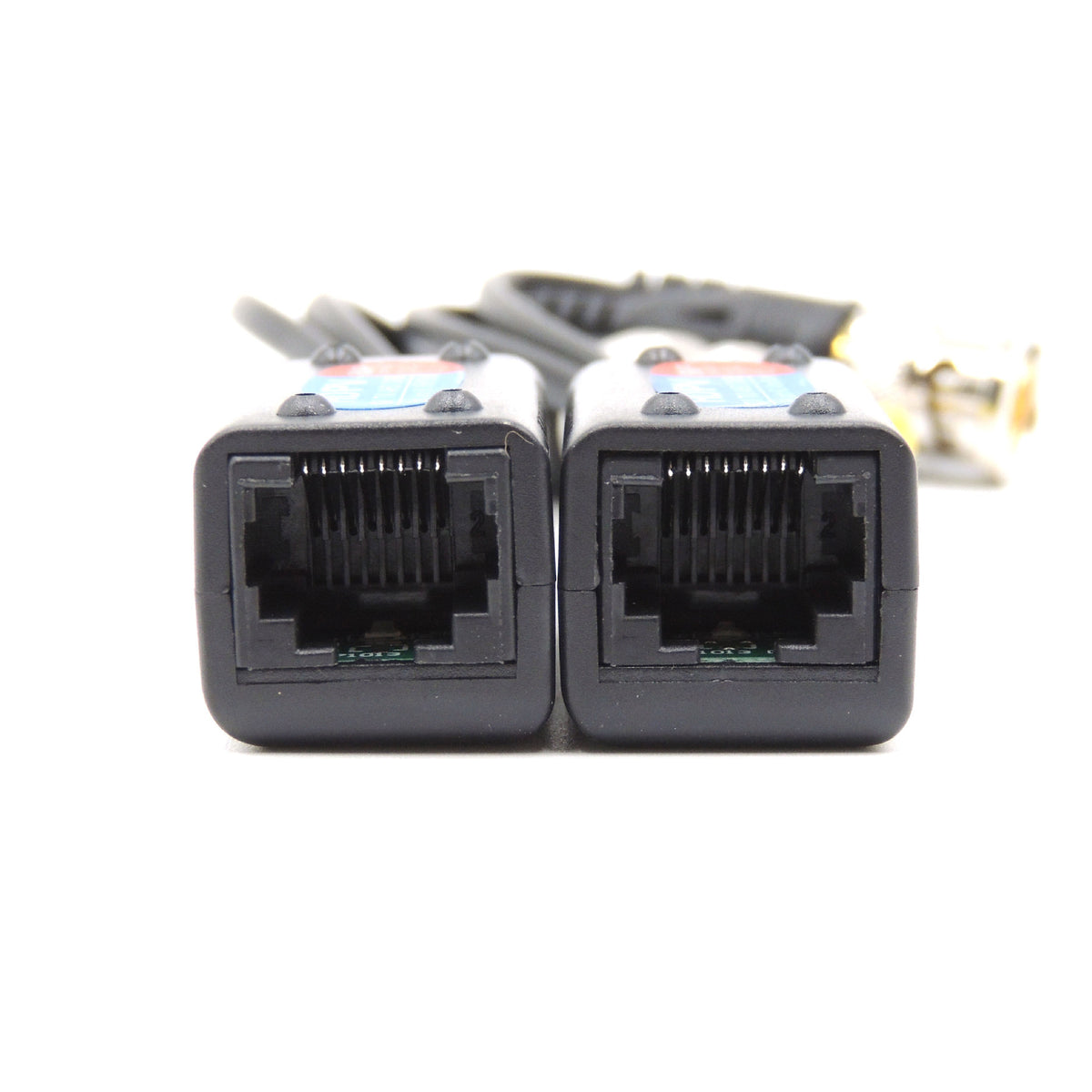 8MP CCTV balun pair with BNC video and DC male and female power connectors