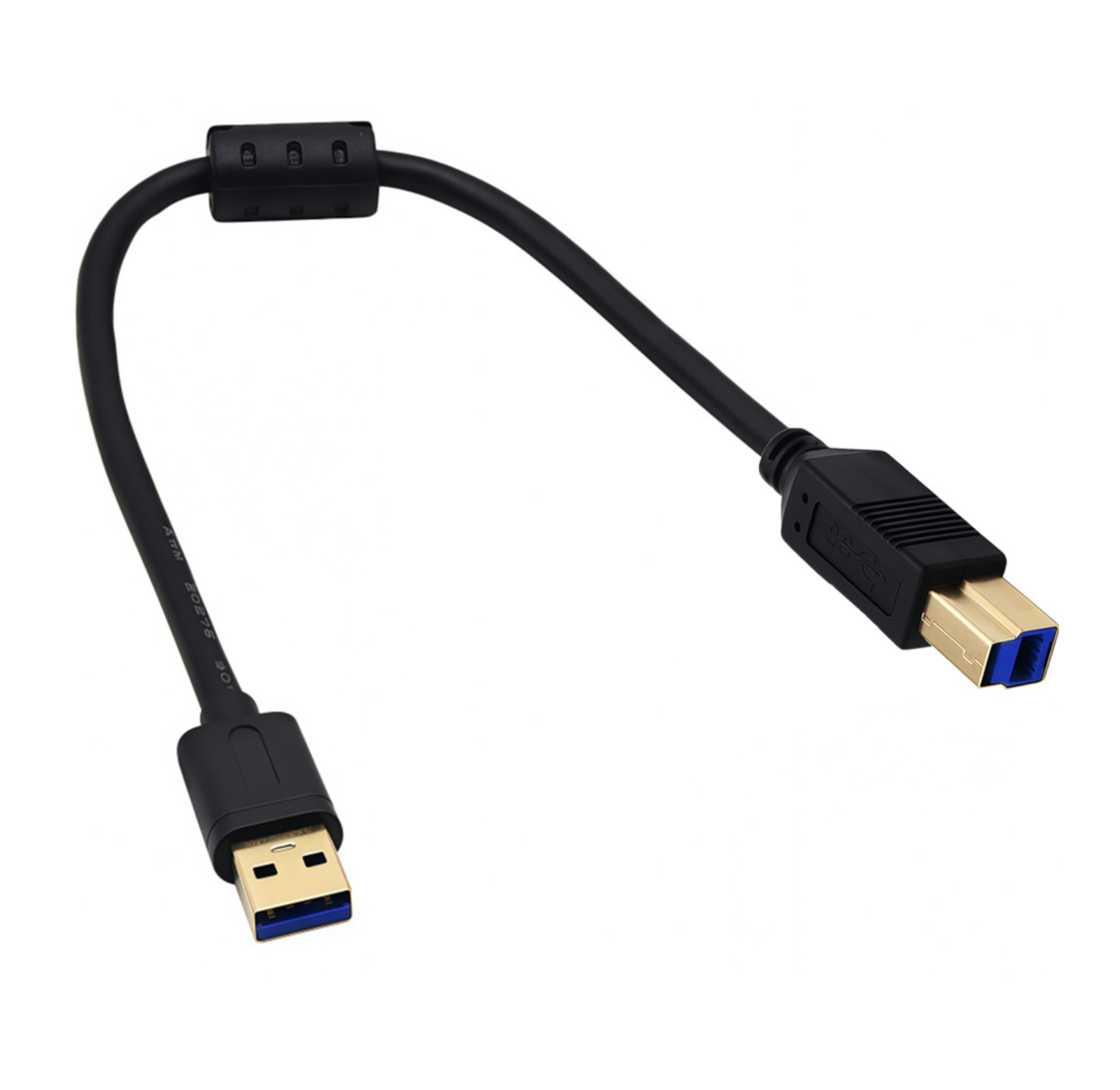 USB 3.0 A Male to B Male Cable – Gold Plated SuperSpeed Data Cord