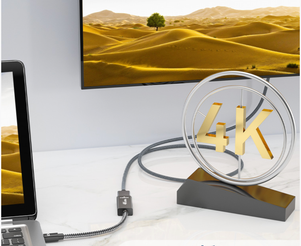 Mini DisplayPort (MiniDP/Thunderbolt 2) to HDMI Cable for Surface Laptop – 4K@60Hz Adapter