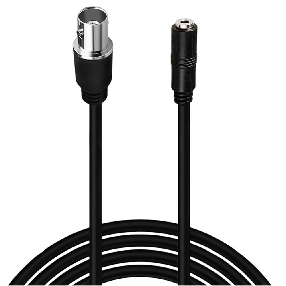BNC female to 3.5mm female CCTV cable 1m