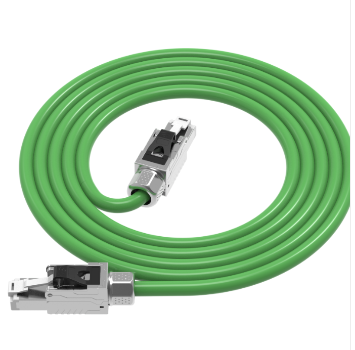 PROFINET CAT6A 23AWG RJ45 male to male Ethernet cable assembly