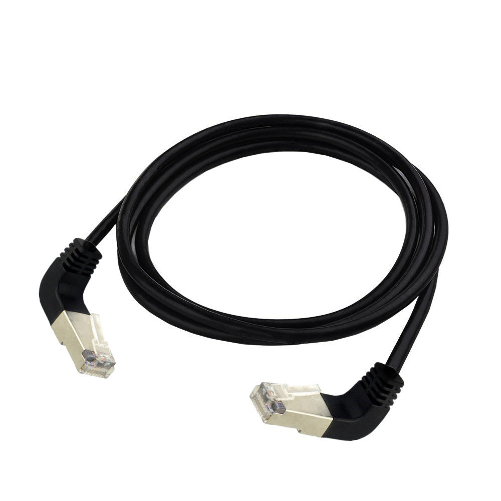 Cat5 Ethernet cable with down angled connector
