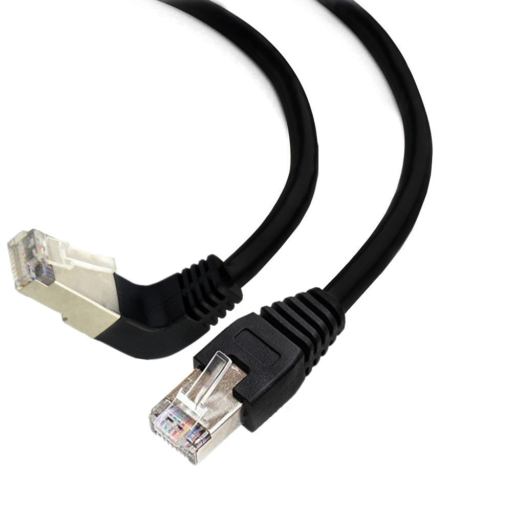 Cat5 Ethernet cable with down angled connectors