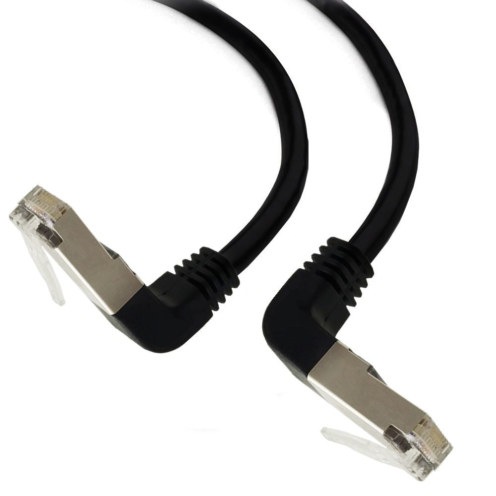Cat5 Ethernet cable with up angled connectors