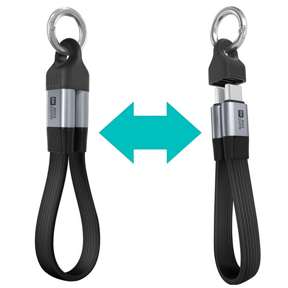 Compact USB-C PD 240W travel cable