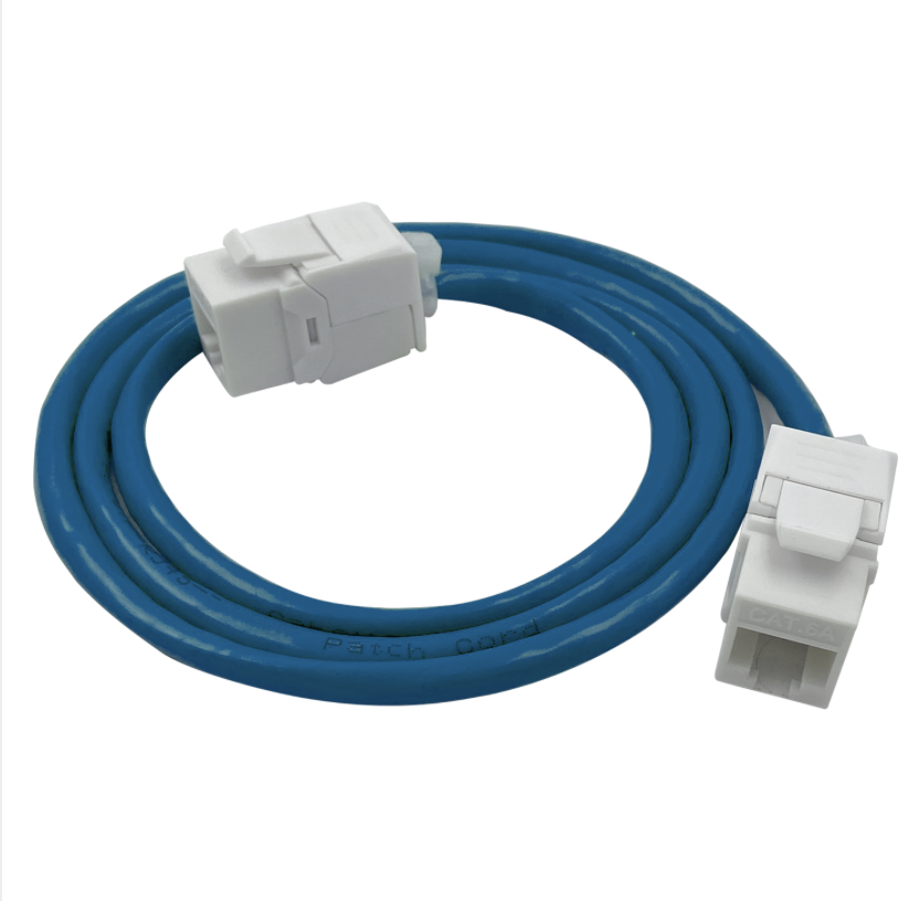 Consolidation point patch lead alternative – keystone female to keystone female Cat6A