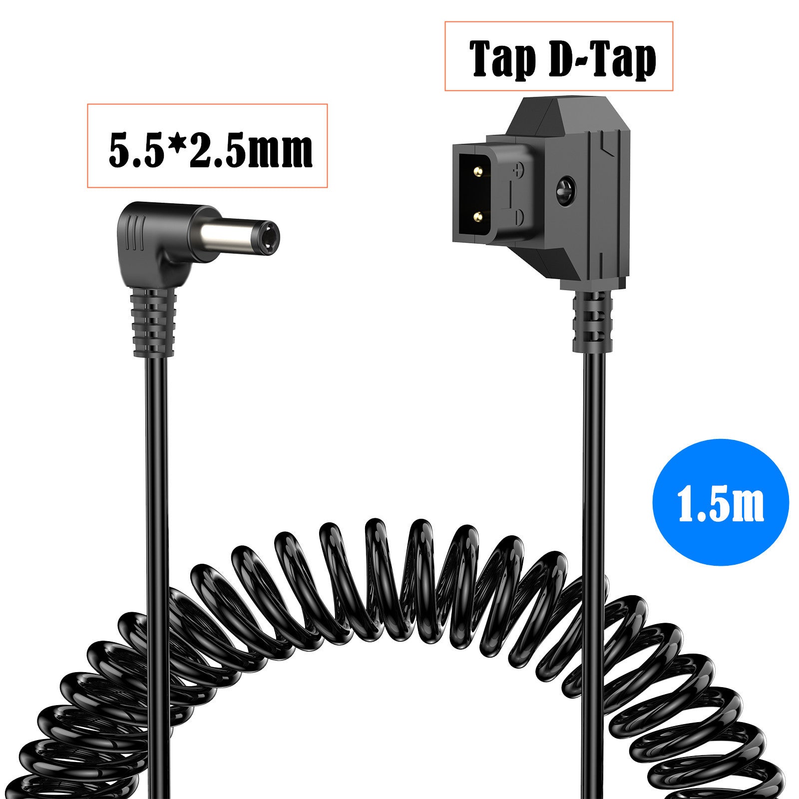 Professional D-Tap DC power lead black