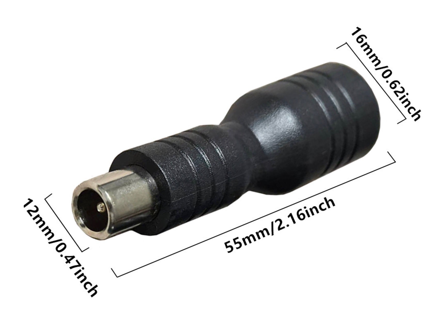DC 8.0mm x 1.6mm to 5.5mm x 2.1mm female power adapter