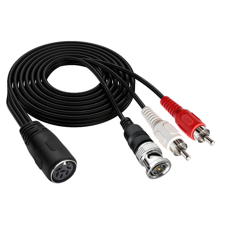0.5m 6-pin DIN audio cable for compatible monitoring and test equipment