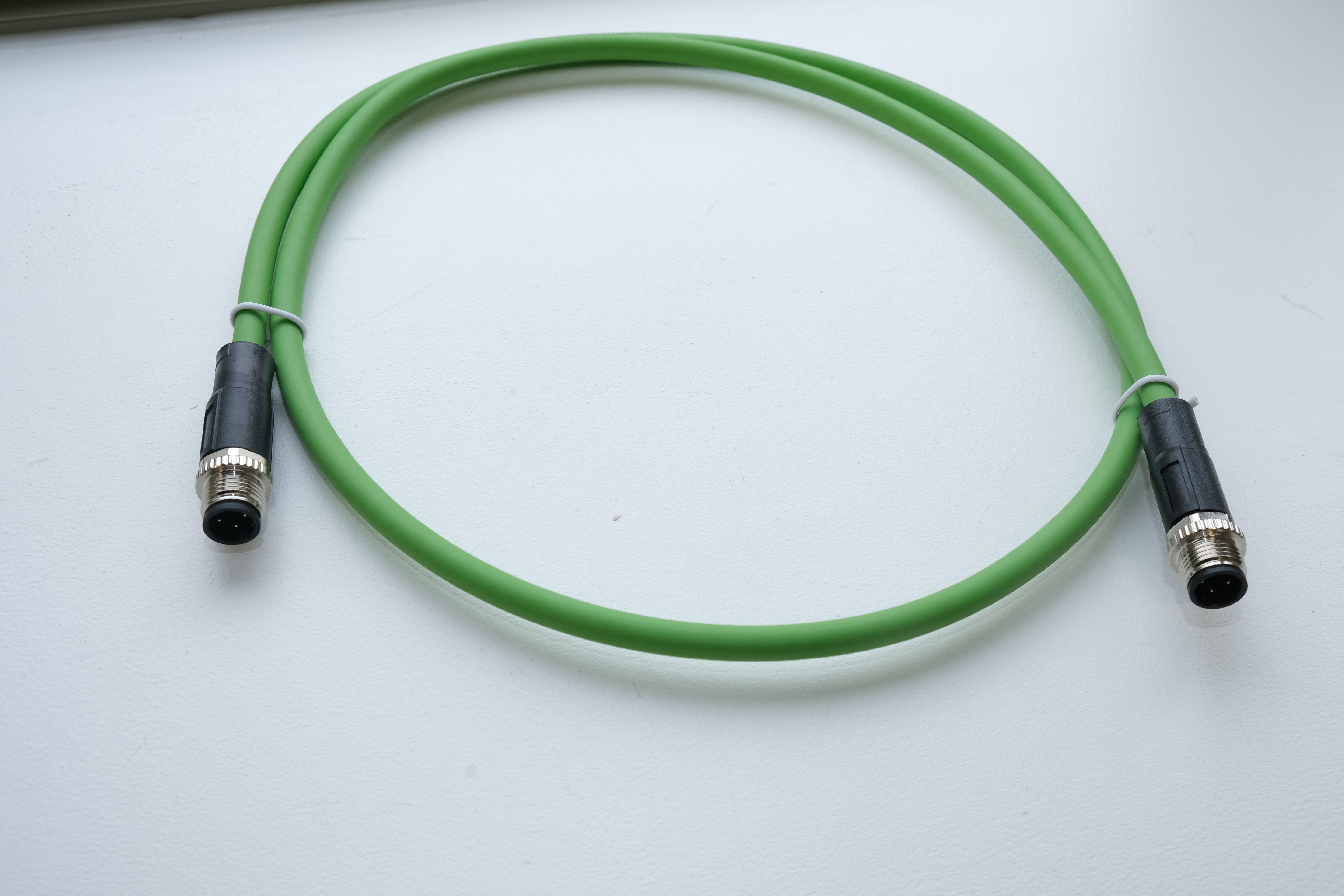 M12 D-Coded Male to Male Straight 4-Pin 