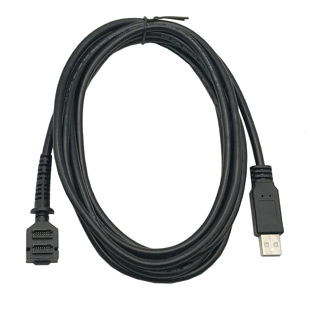 Double 14-pin IDC to USB 2.0 A male power charging cable for Verifone VX820 and VX805