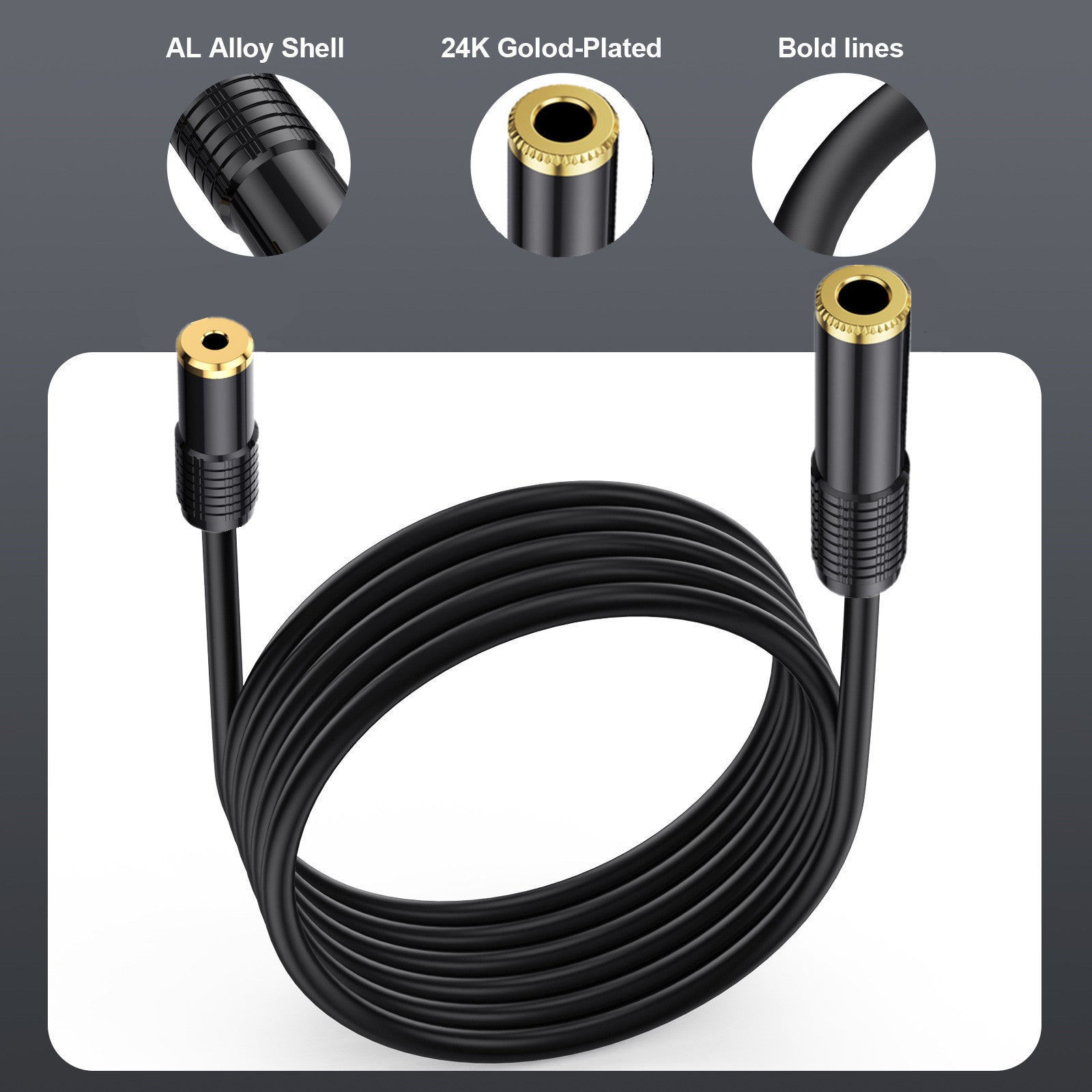 6.35mm 1/4 inch to 3.5mm 1/8 inch headphone adapter cable