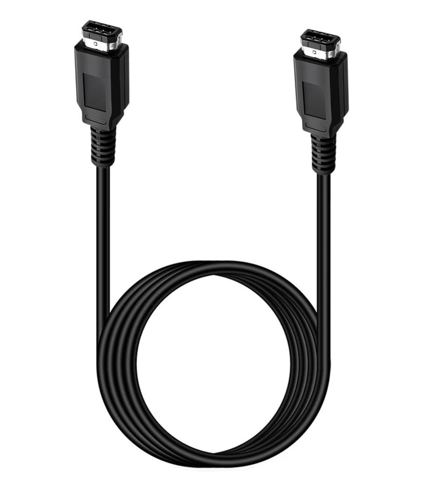 Black Game Boy Color link cable for connecting two Nintendo Game Boy Color, Pocket, or Light consoles