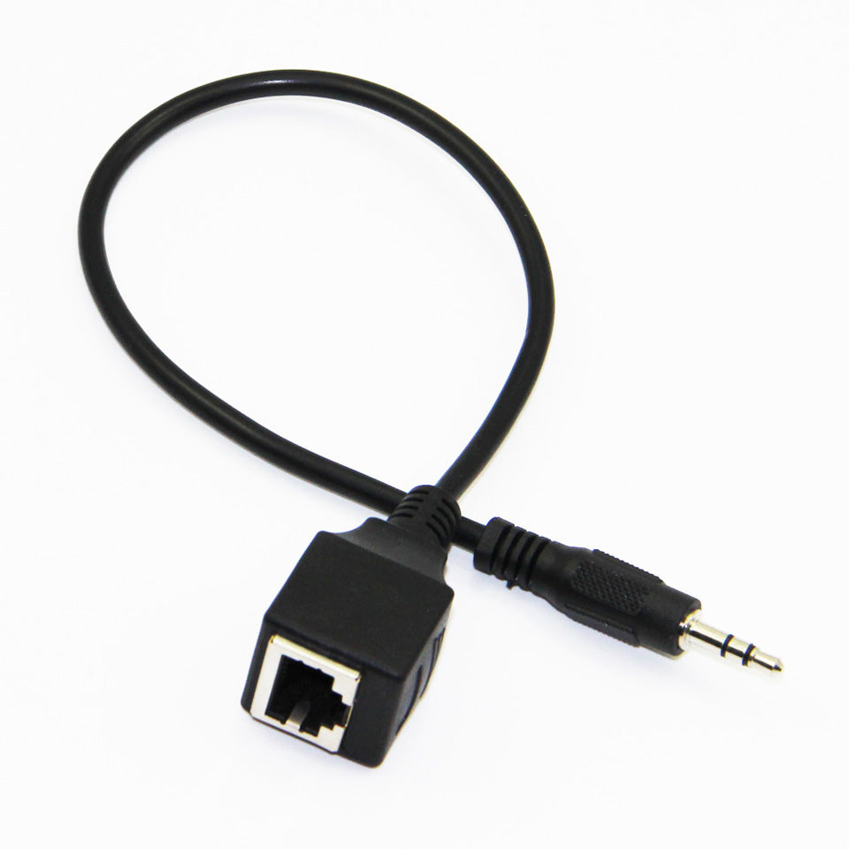 3.5mm Stereo Male to RJ45 Female Audio Extension Cable