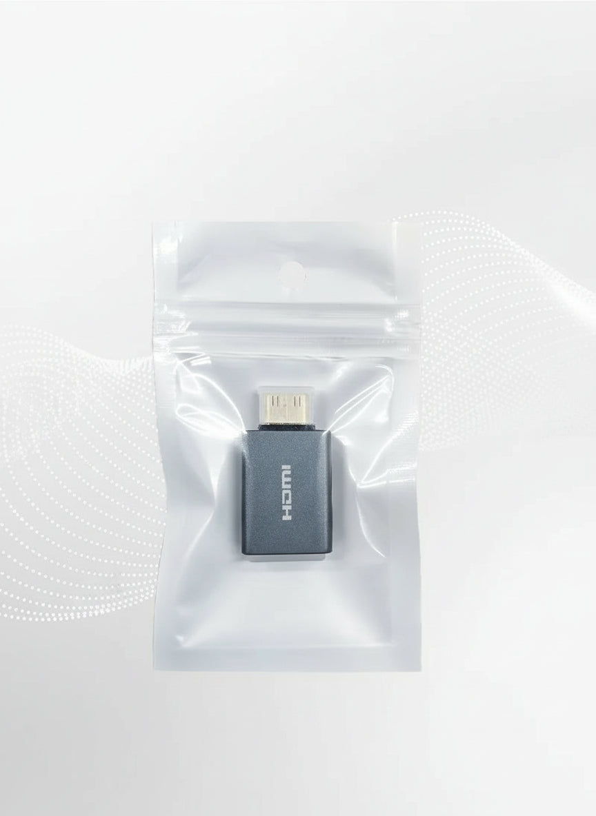 Mini HDMI to HDMI 2.0 Adapter – Bidirectional 4K 60Hz Gold Plated